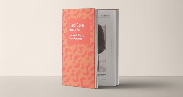 Download New A5 Hardcover Book Awesome Mockups PSD Mockup Templates