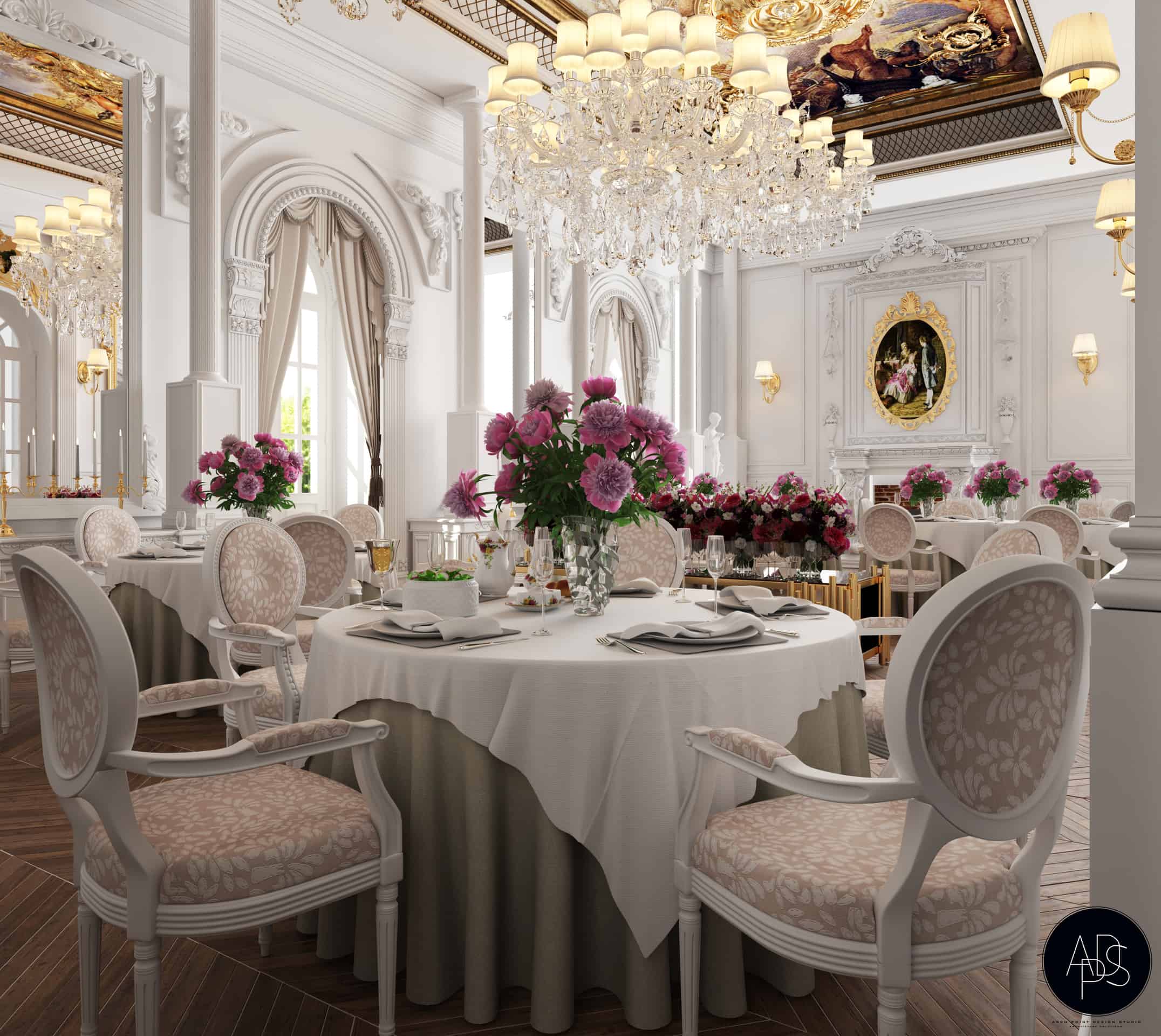 classic french restaurant Interior Designio