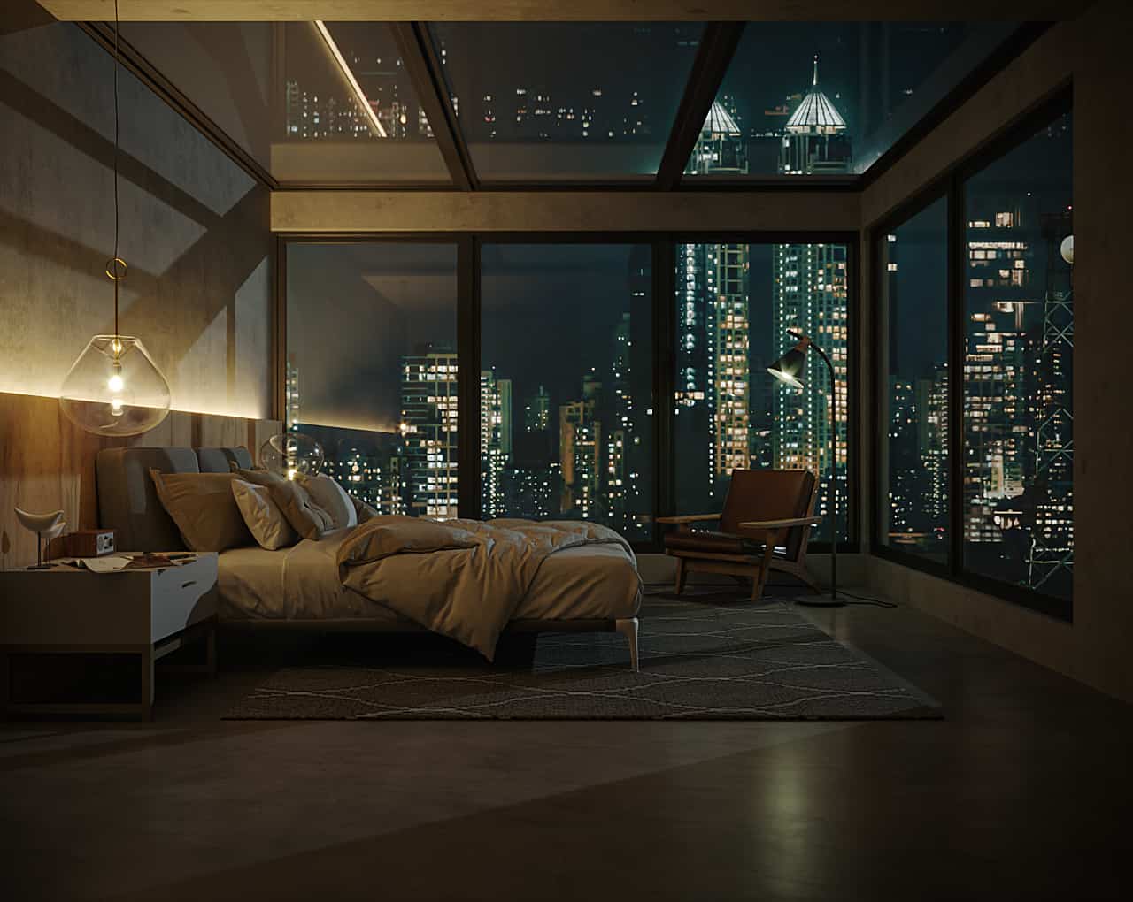 Interior Room - Nigh and Day mood | Interior Designio