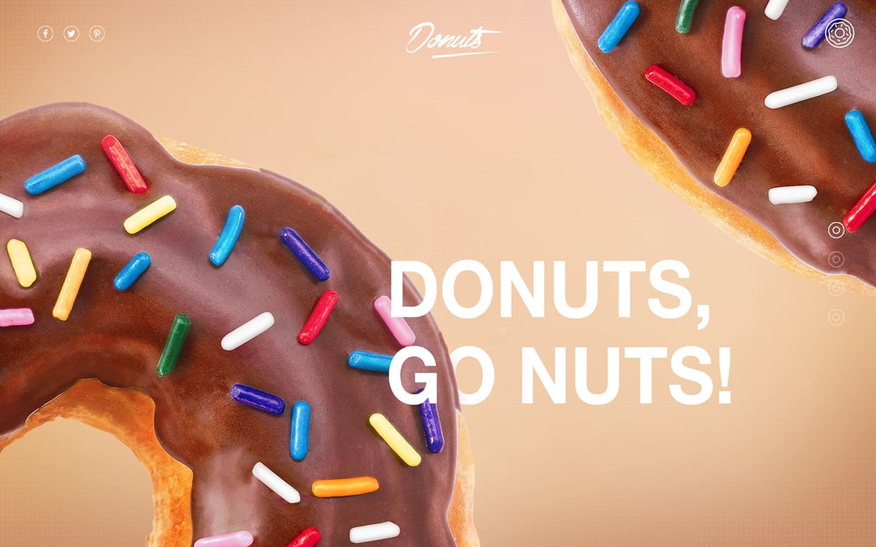 Donuts Webdesign By Florian Pollet Design Ideas